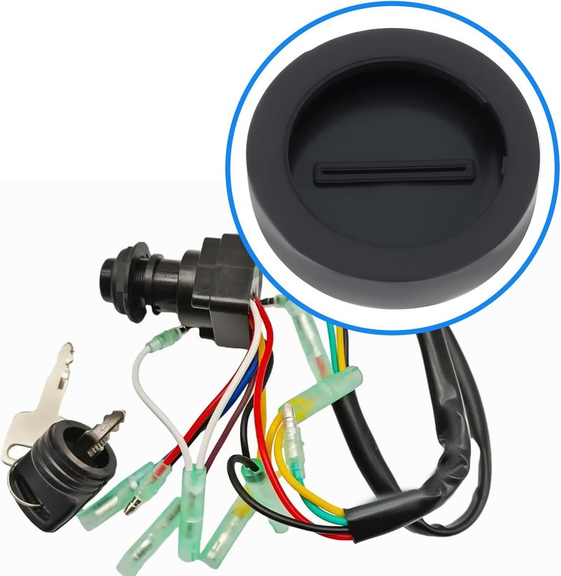 Briny River 2Pcs Outboard Marine Ignition Cap 6K1-82532-00 Compatible with Yamaha 704 6K1 64D 703 Ignition Switches - Image 3
